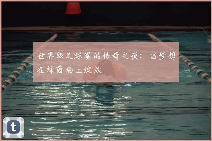 世界级足球赛的传奇之夜：当梦想在绿茵场上绽放